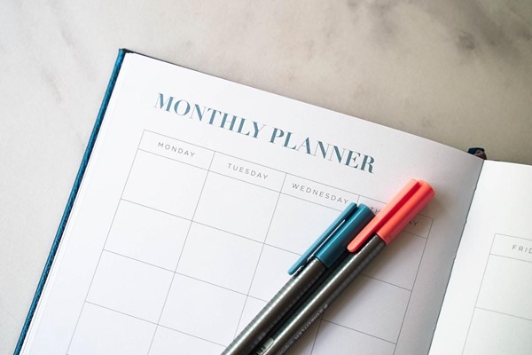 Monthly planner